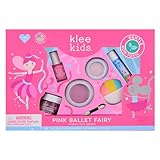 Luna Star Naturals Klee Kids Deluxe Play Makeup Kit. Gentle and Non-Toxic. Made in USA. (Pink Ballet Fairy)