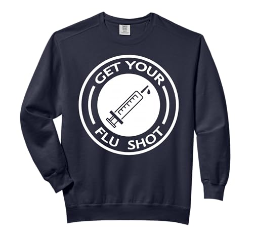 Get Your Flu Shot. Beautiful nurse and a useful vaccine Comfort Colors Adult Sweatshirt