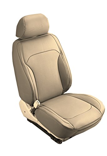Aegis Cover Semi Custom Pvc Leather Seat Covers A Pair For Toyota Highlander (2008-2013) Second Generation Front Seats (Sand) #TOP1