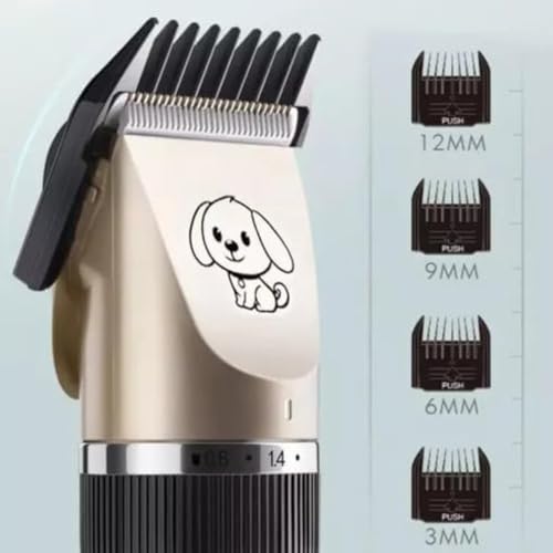 Máquina de Tosar Pet Profissional Kit Maquininha de Tosa Silenciosa Recarregável Para Cães Gatos com