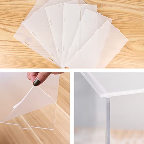 Caja de tarjetas de boda de acrílico transparente grande para recepción 8