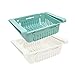 Joejis Set di 2 Organizer Frigorifero Contenitori per Frigorifero in plastica Organizer Cucina frigo Box Blu Bianco Rosa Beige