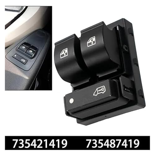 Interruptor de elevalunas eléctrico Peugeot Boxer 2006-2014: repuesto de botón de coche 4