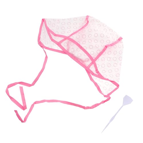 IWOWHERO 6pcs Hair Dyeing Highlighting Kit Hooks Salon Home Hair Styling Cap for Diy Coloring Highlights