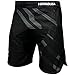 Hayabusa Metaru Charged Brazilian Jiu Jitsu and MMA Shorts (Black/Grey, 38)