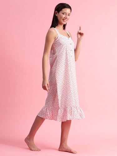 Image of Women Printed Cotton Nighty Nightdress Maxi S /M /L /XL /2XL.