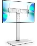 FITUEYES Iron Base Universal Floor TV Stand with Swivel Mount Space Saving for 50-85 Inch LED LCD OLED Plasma Flat Panel or Curved Screen TVs