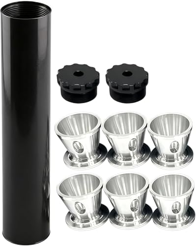strAumptious Solvent Filter Trap Black Aluminum Solvent Trap Kit, Fuel Filter with Multiple End Caps, And Industrial Grade Automotive Accessories (1-2—28 * 1set)