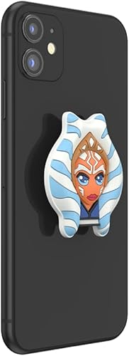 Miniatura 3 de PopSockets Agarre para teléfono con soporte expandible, agarre adhesivo, Star Wars PopOut - PopOut Ahsoka