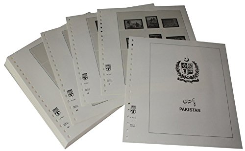 Feuilles pré-imprimées Pakistan LINDNER 1991-2002 pour éviter les timbres mal rangés
