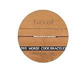 Ldurian Morse Code Bracelets, Inspirational Morse Code Family Gifts, Secret Message Friendship, Ajustable Couples Bracelet Jewelry for Women Men