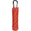 Gear AID 550 Paracord and Carabiner, 7 Strand Utility Cord for Camping and Survival