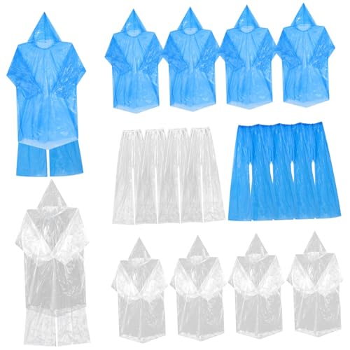 Vêtements de pluie imperméables Anneome : 10 combinaisons split transparentes avec capuche