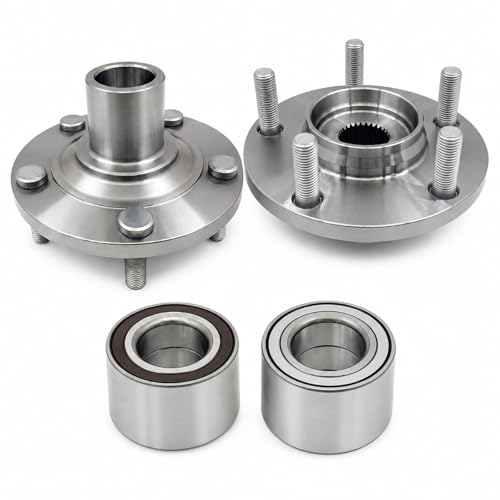 YVZ Front Wheel Bearing Hub Assembly - Wheel Hub Assembly Front Set (Pair of 2) Compatible with Mazda 3 2005-2013, Mazda 5 2006-2015 | Replaces OE 930-003, HUB00083, HUB00199, WB000026, WB000028