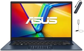 Vivobook 14 inch FHD Business Laptop, Intel Core i3-1315U Processor, 16GB RAM, 512GB SSD, Windows 11 Home, Intel UHD Graphics, Wi-Fi, Bluetooth, Quiet Blue with HEXAccessories