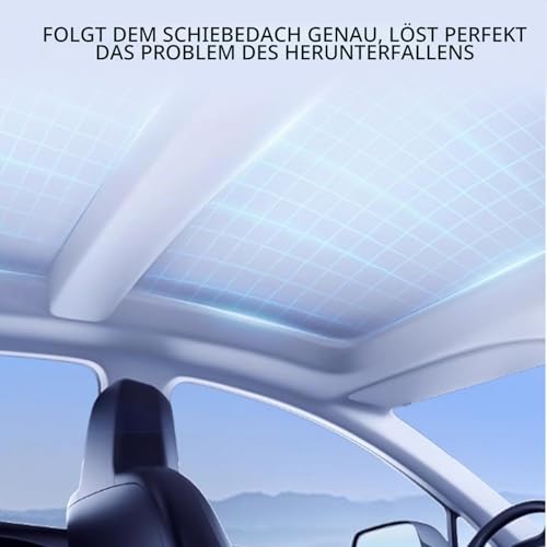 Arcoche Sonnenschutz für Tesla Model 3 Highland von 2026 2025-2018, Isolierung, Wärme- und UV-Schutz, Sonnenschutz für das Glass Dach, Highland Zubehör