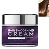 Crema Levigante Capelli - Restauro Danneggiato, Controllo Frizz Leggero, Lunga Durata Idratata e Brillante, per tutti i tipi di Capelli, Raddrizzante semi-permanente, Levigante (1PCS) immagine