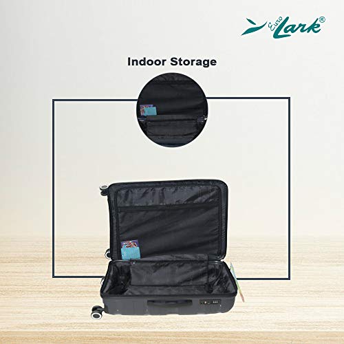 Image of Cosmos Luggage Trolley Suitcase for Travelling (Charcoal Grey, Midnight Blue, Teal Green and Pink) (Midnight Blue, Set of 3)