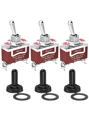 Interrupteur à bascule 30A 12V CC inverseur 3 positions ON OFF ON pour bateau