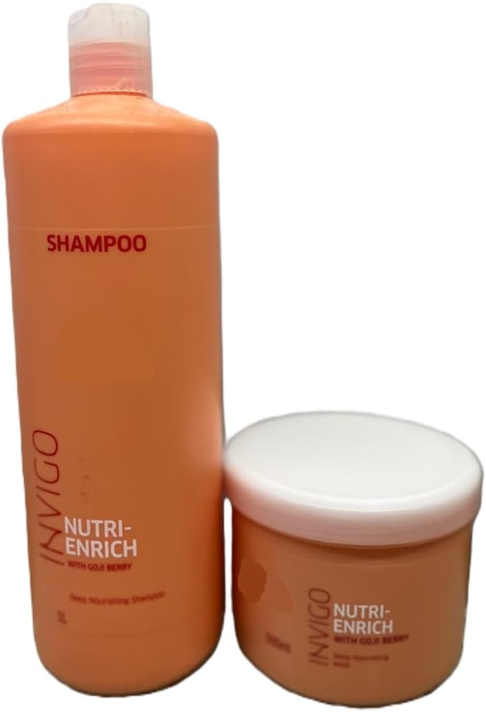W.e||@ Professionals |NV|GO Nutr|+Enr|ch Deep Nourishing Shampoo & Mask 1000ml+500mL