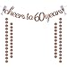 Glittery Rose Gold Cheers to 60 Years Banner for 60th Birthday Wedding Anniversary Party Decorations Supplies | Extra Rose Gold Glittery Circle Dots Garland
