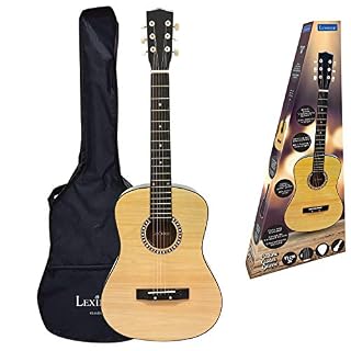 Lexibook Guitare Acoustique, 91 cm, Guide d’apprentissage Inclus, 6 Cordes en Nylon, Housse de Transport Incluse, Bois… - Les Beatles, Paul McCartney, John Lennon, RIngo Starr, George Harrison