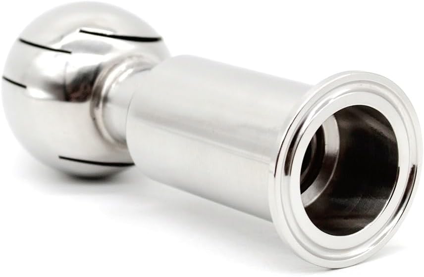 1pc 1.5" Tri Clamp SUS304 Stainless Steel Rotary Spray Cleaning Ball for Efficient Tank Cleaning in Pharmaceutical