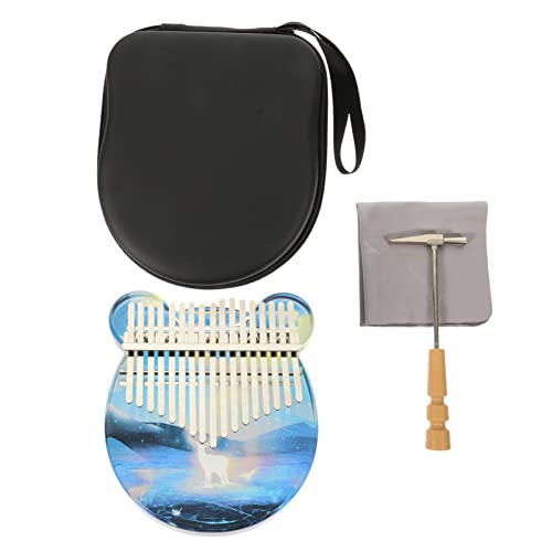 MILISTEN 1 conjunto de instrumento musical de teclas de piano de polegar Kalimba 17 teclas padrão al