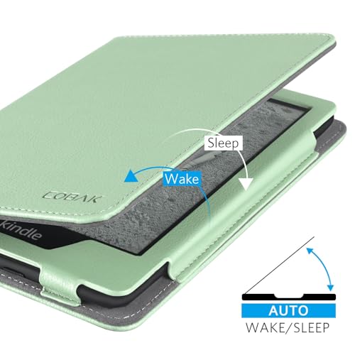 Image of CoBak Case for Ereader - Durable PU Leather Cover with Auto Sleep Wake, Card Slot, Hand Strap Feature - Fits Kindle Paperwhite 11th Generation 6.8 inch Signature Edition 2021 Released