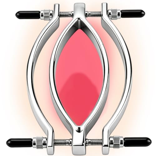 Vaginal Spreader Clitorist Clamp Vagina Spreader BDSM Clit Clamp Sexy Pussy Clamps Vaginal Stretcher Metall Fisting Toy Bondage Gear Accessories Stainless Steel Female Chastity Belt BDSM for Women