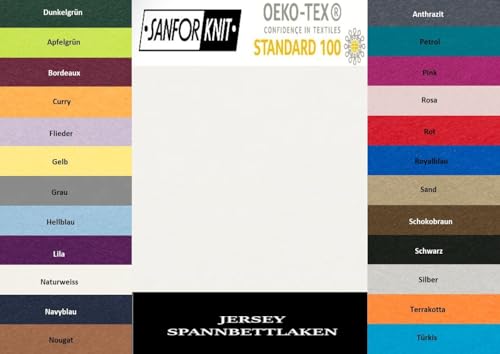 Exklusiv Heimtextil - Sábana bajera ajustable con goma elástica en todo el contorno, 100 % algodón, Blanco, 120 x 200 cm