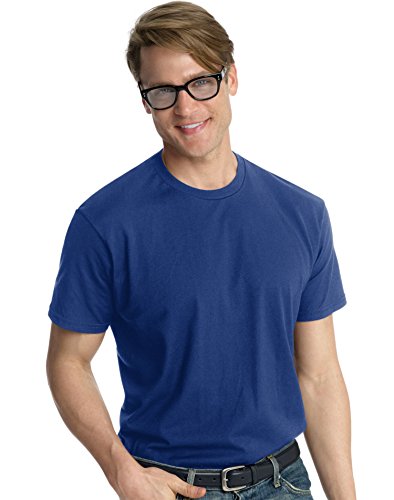Hanes Nano-T Short Sleeve T-Shirt 4XL Deep Royal
