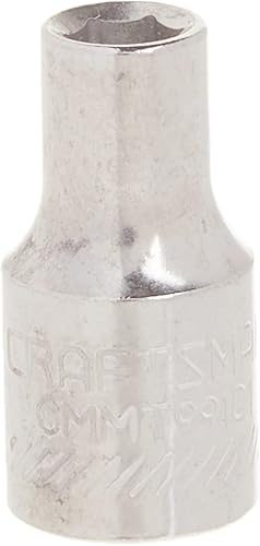 Llave poco profunda CRAFTSMAN, métrica, accionamiento de 1/4 de pulgada, 4.5mm, 6 puntas (CMMT99101)