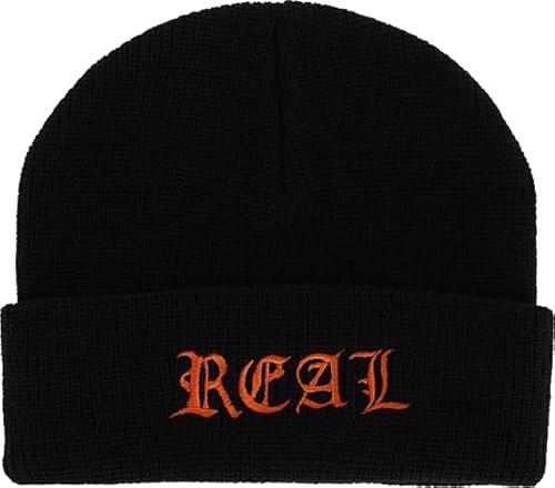 Real Script Beanie BLK/ORG