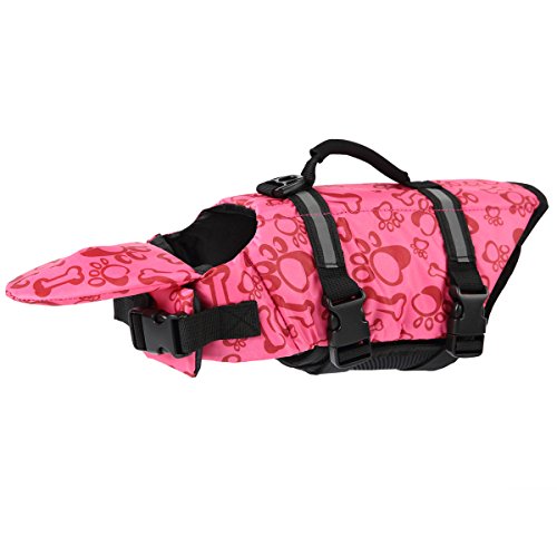PETCEE Small Dog Life Jacket with Buoyancy and Rescue Handle Dog Life Vest for Small Dogs Swimming