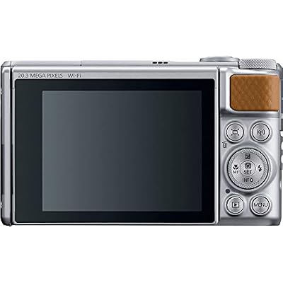 Canon PowerShot SX740 HS Digital Camera (Silver) 20.3MP, 40x Optical Zoom, 4K UHD Video, Wi-Fi & Bluetooth, Compact Point & Shoot Travel Camera + 64GB SD Card + Padded Case + Microfiber Cloth