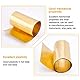 OLYCRAFT Messingblech Messingstreifen Gold Messing Blechrolle Metallfolien Platte 0.2mm Messing Dünnes Blech Messingplatten Messingfolie Für DIY Schneiden Handwerk Machen 1000x100x0.2mm