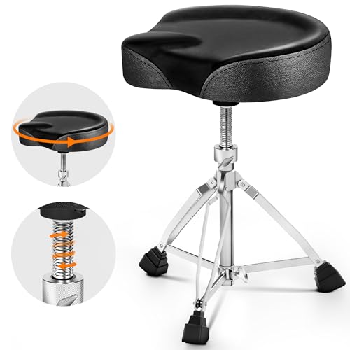 CAHAYA Adjustable Drum Throne Saddle Seat Chair