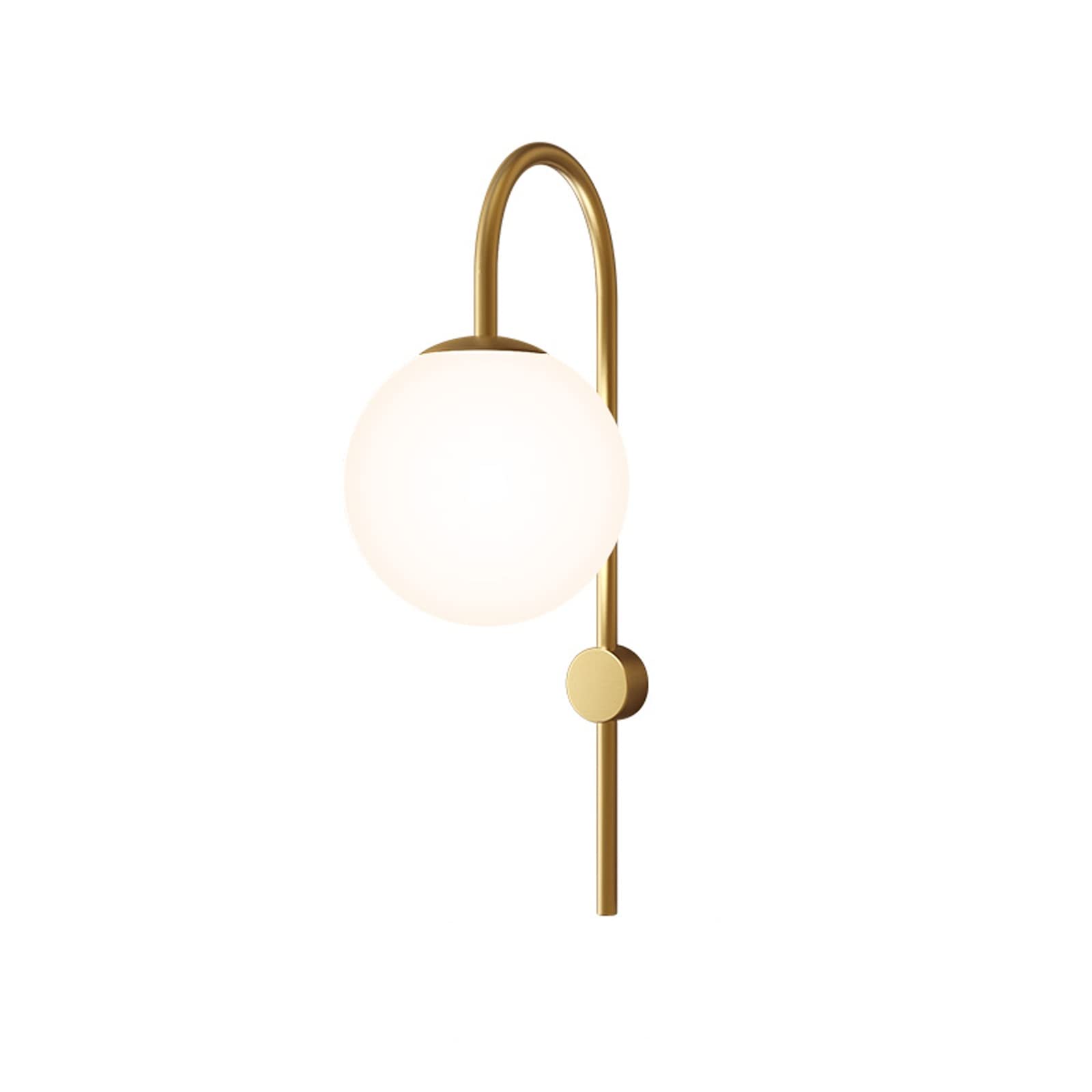 HXYSXHJUO Indoor Wall Lamp Nordic Bedroom Bedside Personality Glass Light Creative Aisle Staircase Living Room Copper Sconce