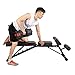 Adjustable Weight Bench, Multi-Functional Dumbbell Bench, Sit Up Workout Incline Bench, Strength Training Bench for Home Gym, PSBB004