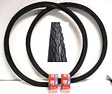 bici biciclette cicli  KIT 2 DUE COPERTONI + DUE CAMERE D\'ARIA BICI CICLO BICICLETTA OLANDA 26 X 1 3/8 NERO