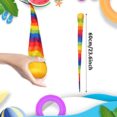 Chalyna Catch Tail Foam Balls Soft Rainbow Play Ball Educational Sports Playground Balls Colorful Meteor Ball With Rainbow Tails For Kids Kindergarten School Sensory Training, 23.62 Inch Long (6) #TOP1