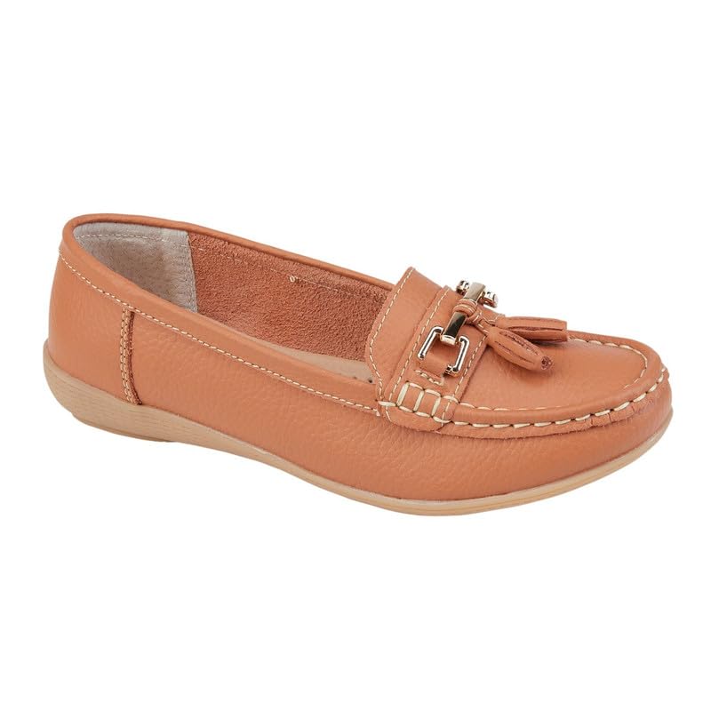jo & joe Women Leather Flat Loafer Ladies Casual Comfy Slider Low Wedge Heel Work Shoes-picture-58