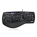 Perixx PERIBOARD-512II B, Ergonomic Split Keyboard - Black - Wired USB Interface - Natural Ergonomic Design - Bulky Size 20.16"x10.39"x2.44" Dimension