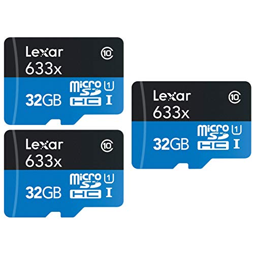 Lexar Pack Of 3 High-Performance 633X 32Gb (96Gb Total) Microsdhc Uhs-I Memory Cards With Sd Adapter Lsdmi32Gbbnl633A Bundle W/Deco Gear Sd Reader & Storage Case + Microfiber Cloth & Accessories #TOP1