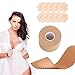 Nastro Sollevamento Seno Push Up Boob Tape Con Copricapezzoli Da 10 Pezzi, Adatto Per Qualsiasi Nastro Di Abbigliamento e A-E Cup(5m × 5cm), Per Torace Riunito Prevenire il Rilassamento Toracico