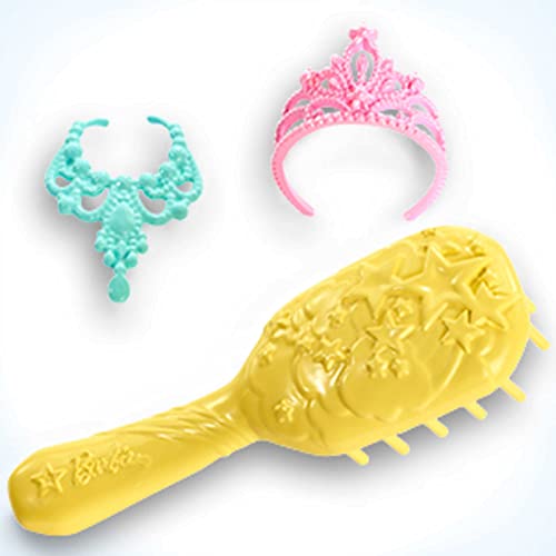 Barbie Dreamtopia poupée Princesse de Rêves avec Robe Brillante à Motifs Arc en Ciel fournie avec Brosse et Accessoires Jouet pour Enfant GFR45 - vue 6