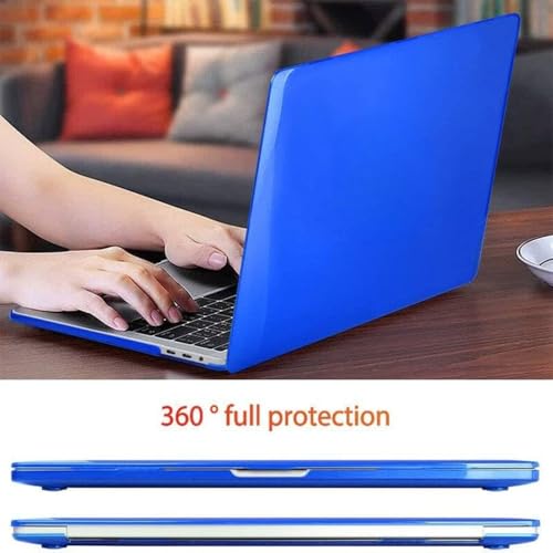 Image of TechTrendz Case Compatible for MacBook Air 13.6 inch M4 A3240 M3 A3113 M2 A2681 with Touch ID,2025 2024 2022 Release,M2 M3 M4 Air 13'' Laptop Protective Plastic Hard Shell Cover - Blue