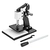 Manual Leather Cutting Machine, Fabric Paper PVC Sheet Plate Die Cutter Hand Press Sampling Punching Machine Tool Press Molding Machine for Leather Fabric Paper Max.18mm/ 0.7in Pressure Stroke