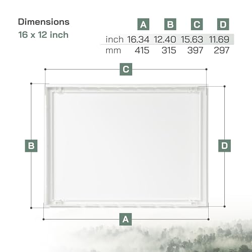 Vent Systems 16 x 12 Inch White ABS Plastic Access Panel for Drywall, Ceiling Panels Access Door, Hole Covering for Walls, Wall Hole Cover Plate Electrical Utility Plumbing Access Panel for Drywall by Vent Systems - Used condition - Image 2